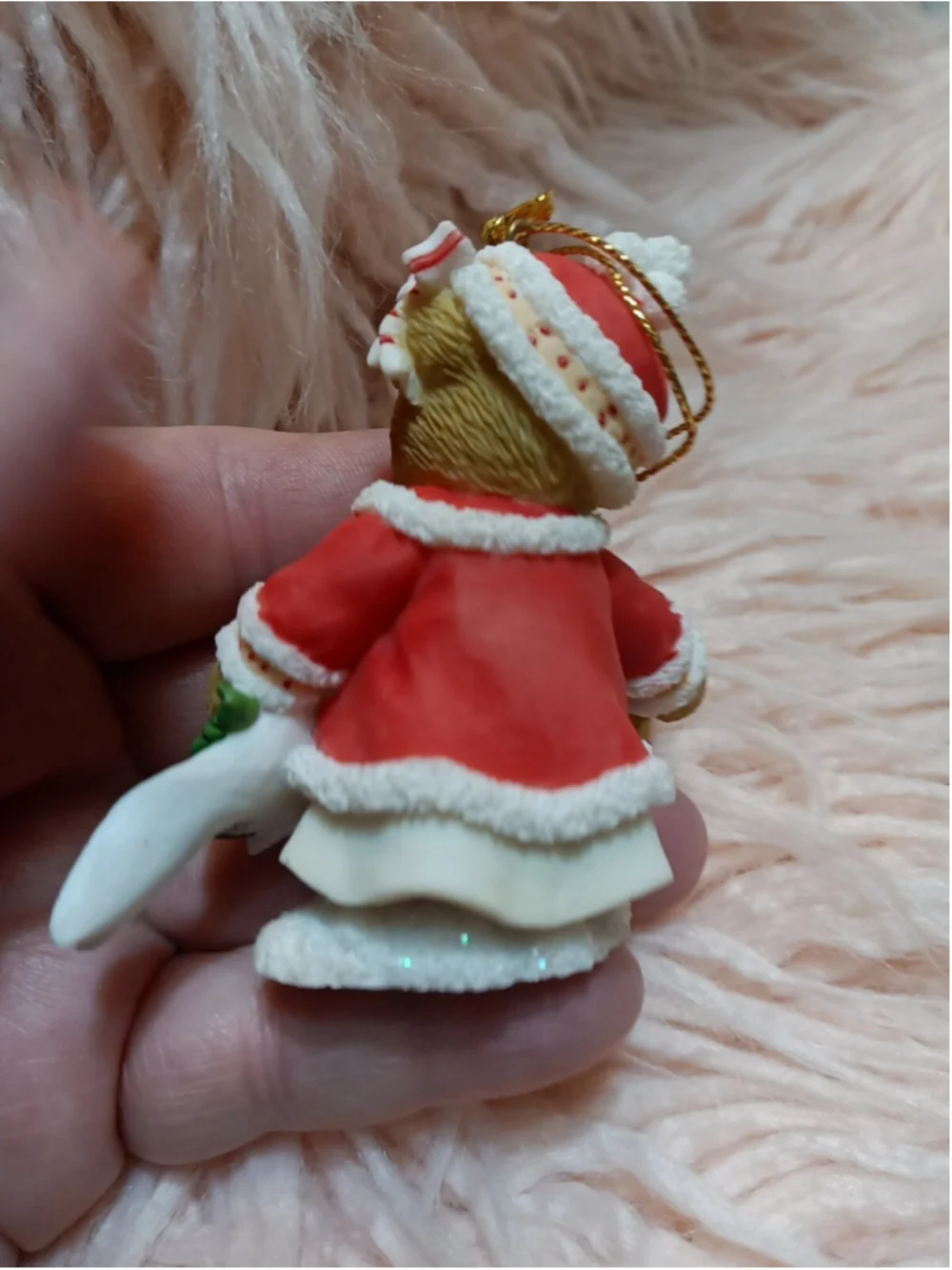 Cherished Teddies Abbey Press Exclusive Girl Bear Christmas Outfit w Bell 2008